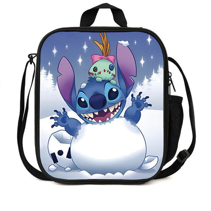 P Shi Dizai lunch bag full-body printed cartoon boys, girls, children, junior high school and primary school children&#039;s ice pack insulation package system.