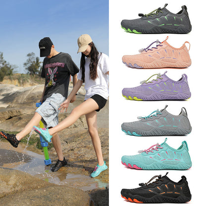 P Outdoor New Beach Creek Tracing Shoes, zapatos de playa para vadear, transpirables para buceo, antideslizantes para natación, uso dual en agua y tierra para fitness para hombres y mujeres 