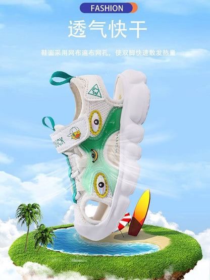 P Little Yellow Duck girl sandals baby children&#039;s sandals 2024 summer new children&#039;s sandals breathable wear-resistant shoes.