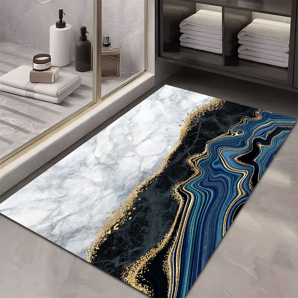 A soft diatom mud bathroom absorbent floor mat non-slip quick-drying foot mat toilet toilet door mat toilet carpet