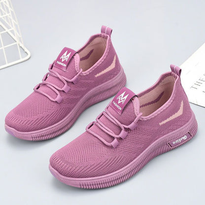 P Spring and Autumn Beijing Old Cloth Shoes Women's Mesh Shoes Breathable Mesh Top Soft Sole Anti slip Middle and Old Age Versatile Mom Sports and Casual Shoes