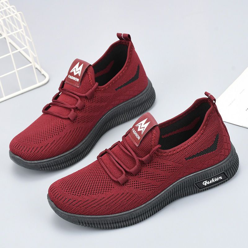 P Spring and Autumn Beijing Old Cloth Shoes Women's Mesh Shoes Breathable Mesh Top Soft Sole Anti slip Middle and Old Age Versatile Mom Sports and Casual Shoes