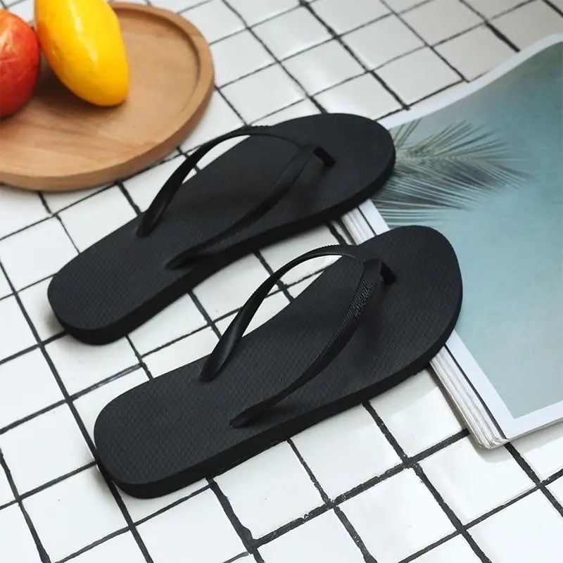 Chanclas en forma de P para mujer en verano, pantuflas con puntera apretada para estudiantes en verano, sandalias para mujer en verano, tacones planos antideslizantes, suelas suaves, pantuflas de interior para mujer 