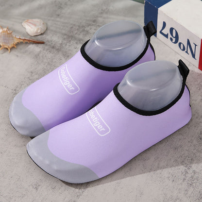 P Summer Beach Socks, Three Family Soft Sole Quick Drying Shoes, Diving and Wading Shoes, Anti slip Creek Tracing Shoes, Indoor Floor Shoes and Socks