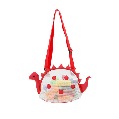 P New Summer Dinosaur Children's Beach Bag Beach Shell Bag Beach Playing Water and Sand Storage Bag 0.06kg