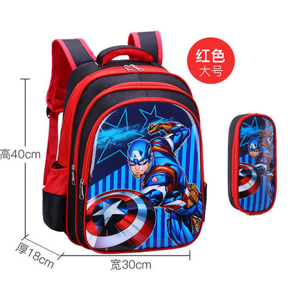 P School bags for male elementary school students, school bags for female Spider Man, grades 1-2-3-4-4-5-6, children's school bags, kindergarten school bags for female students