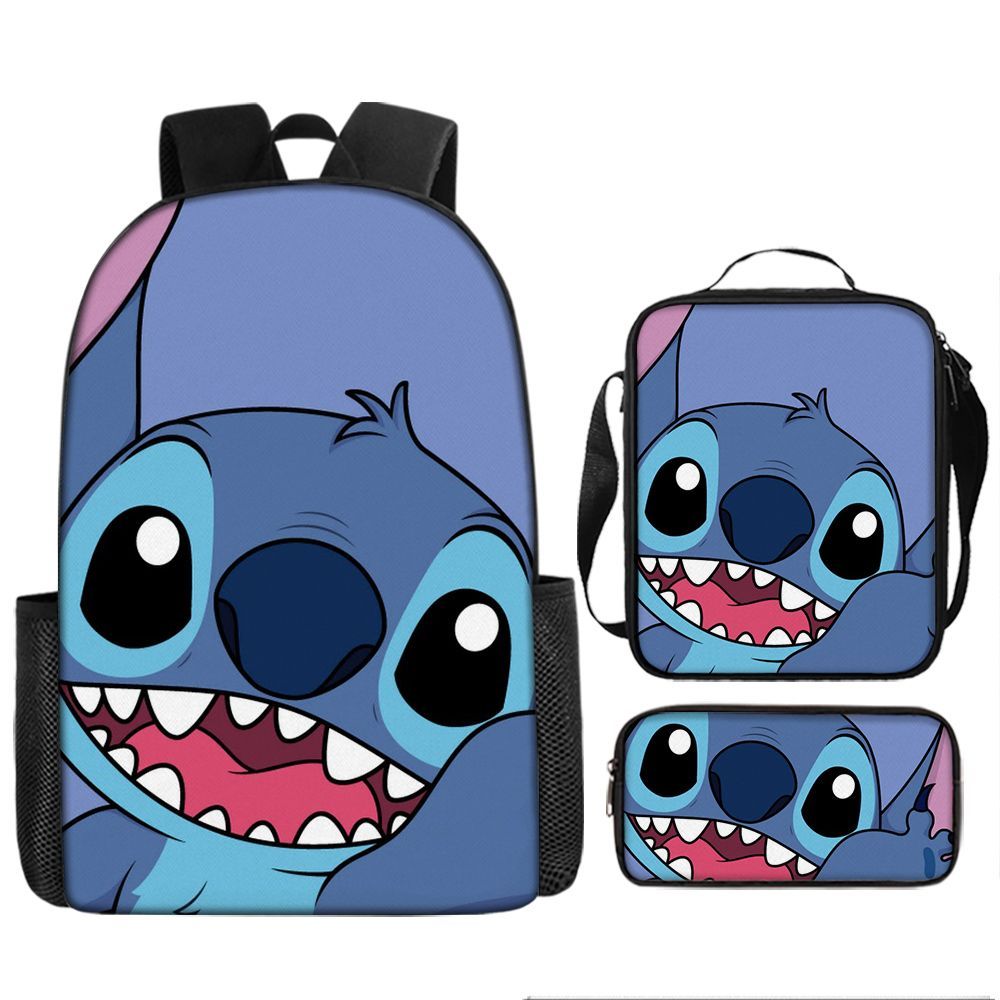 P nueva mochila secundaria de dibujos animados Shi Dizai alrededor de la mochila de moda para hombres y mujeres, bolso de gran capacidad para estudiantes. 