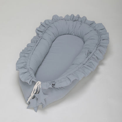 A Cross-border new lace cotton baby uterus bionic bed, portable newborn bed bed in bed sleeping mat