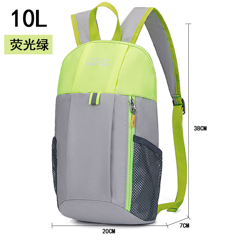 P children&#039;s outdoor spring outing backpack schoolbag men and women go out to travel leisure light primary school students make up a missed lesson backpack 215G