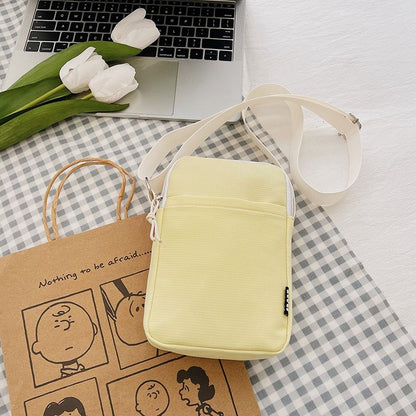 2024 Summer New Small Fresh Phone Bag Solid Color Women's Bag Fashionable Zero Wallet Simple Small Bag Mini Backpack