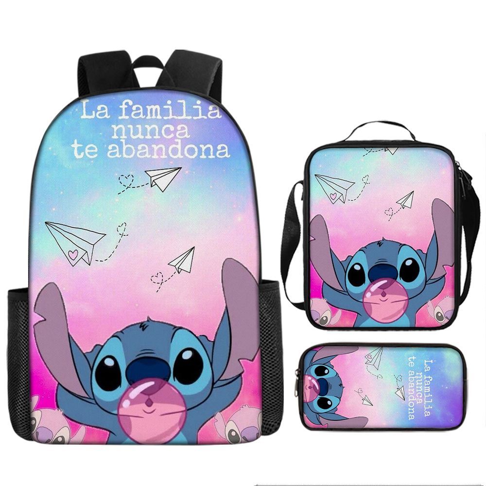 P nueva mochila secundaria de dibujos animados Shi Dizai alrededor de la mochila de moda para hombres y mujeres, bolso de gran capacidad para estudiantes. 