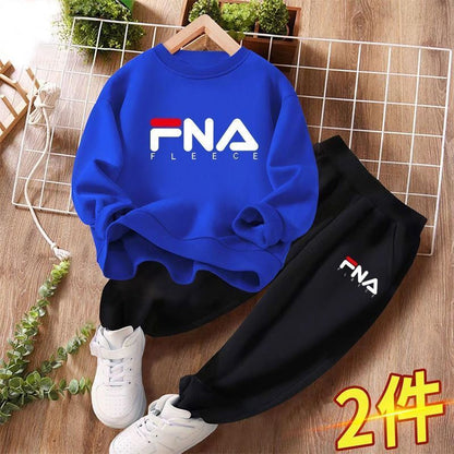 P boys sweater set new spring boys long sleeves trousers student sports children's clothing autumn two-piece set trendy