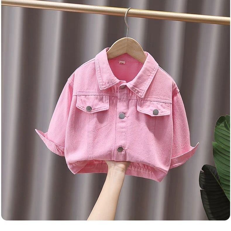 P Girl's spring and autumn new coat foreign fashion female treasure cute back three-dimensional floral pink coat