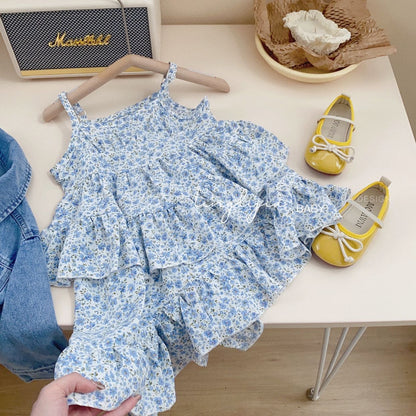 Conjunto de moda para niña, vestido de primavera para bebé, nuevo vestido de abrigo vaquero de moda para niños, conjunto de dos piezas de primavera y otoño 